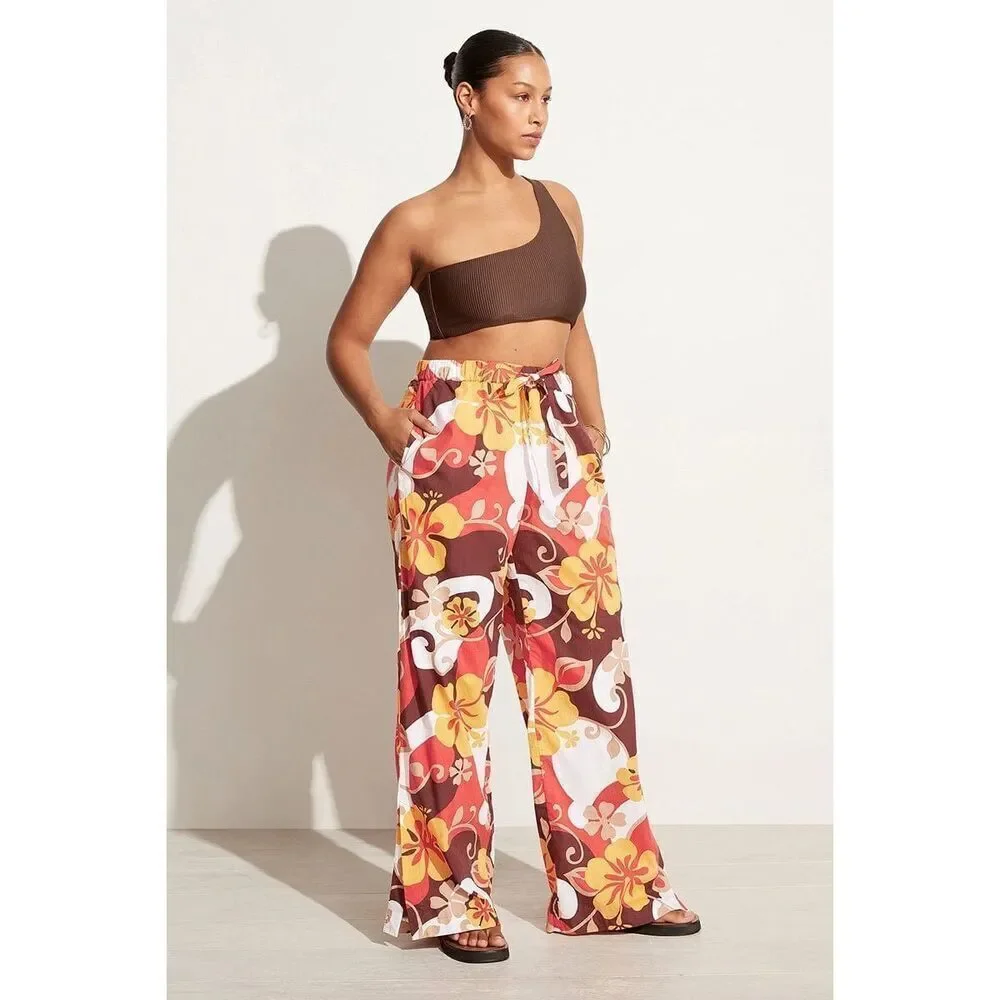 Faithfull the Brand Celvia Pant Ulani Floral Print Wide Leg Pull on S NWT Sale - Picture 6 of 16